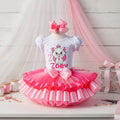 Marie Aristocats Kitty Tutu Set Girls Personalized Custom Pink Hot Pink Ribbon Sewn Trim Tutu Outfit Dress Theme Cake Smash Birthday Party