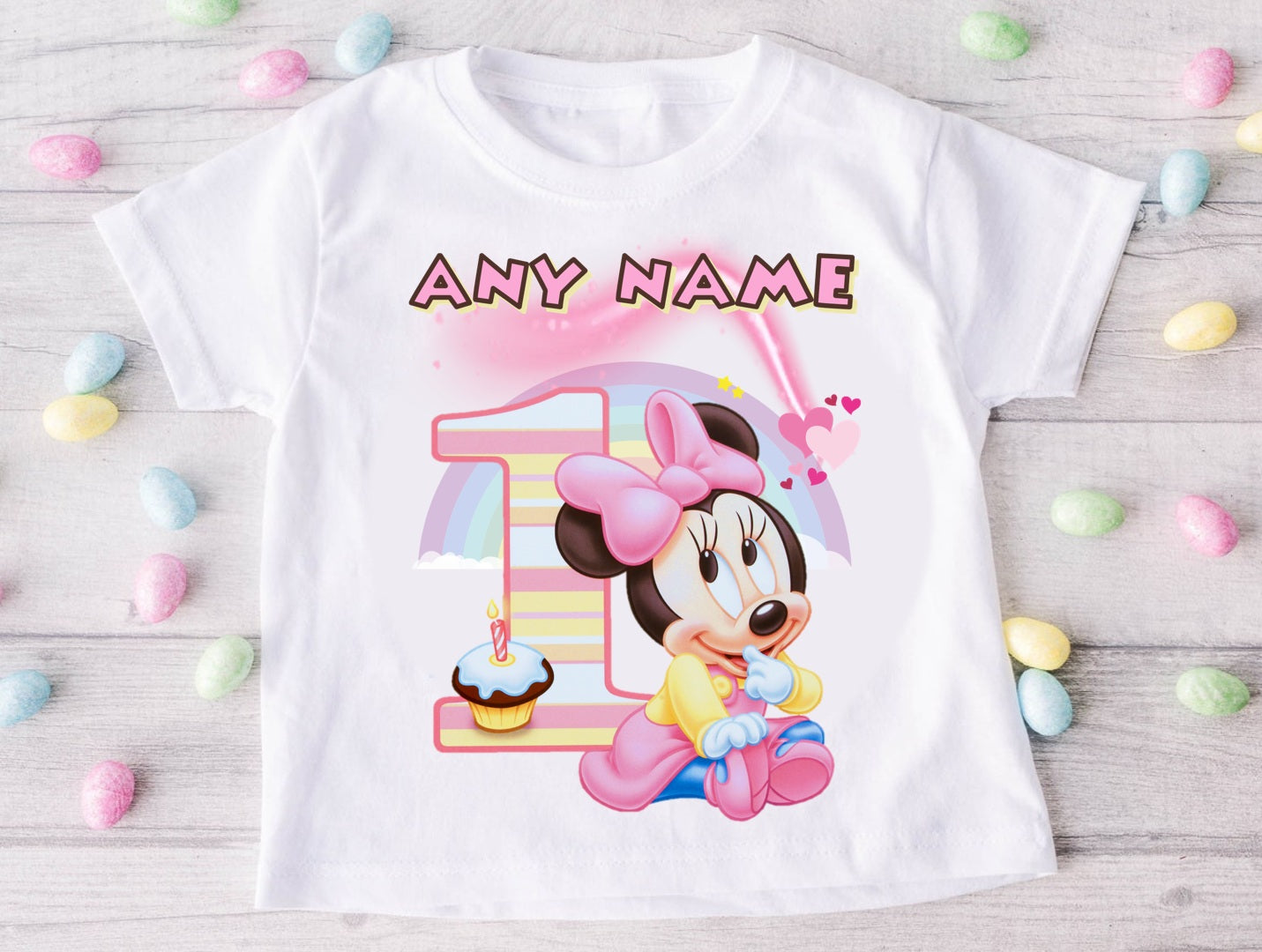Baby Minnie Tutu Set Girls Personalized Custom Pink Gold Polka Dots Tutu Outfit Dress Theme Cake Smash Birthday Party