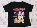 Baby Minnie Personalized Custom Black T-Shirt or Onesie Theme Cake Smash Party