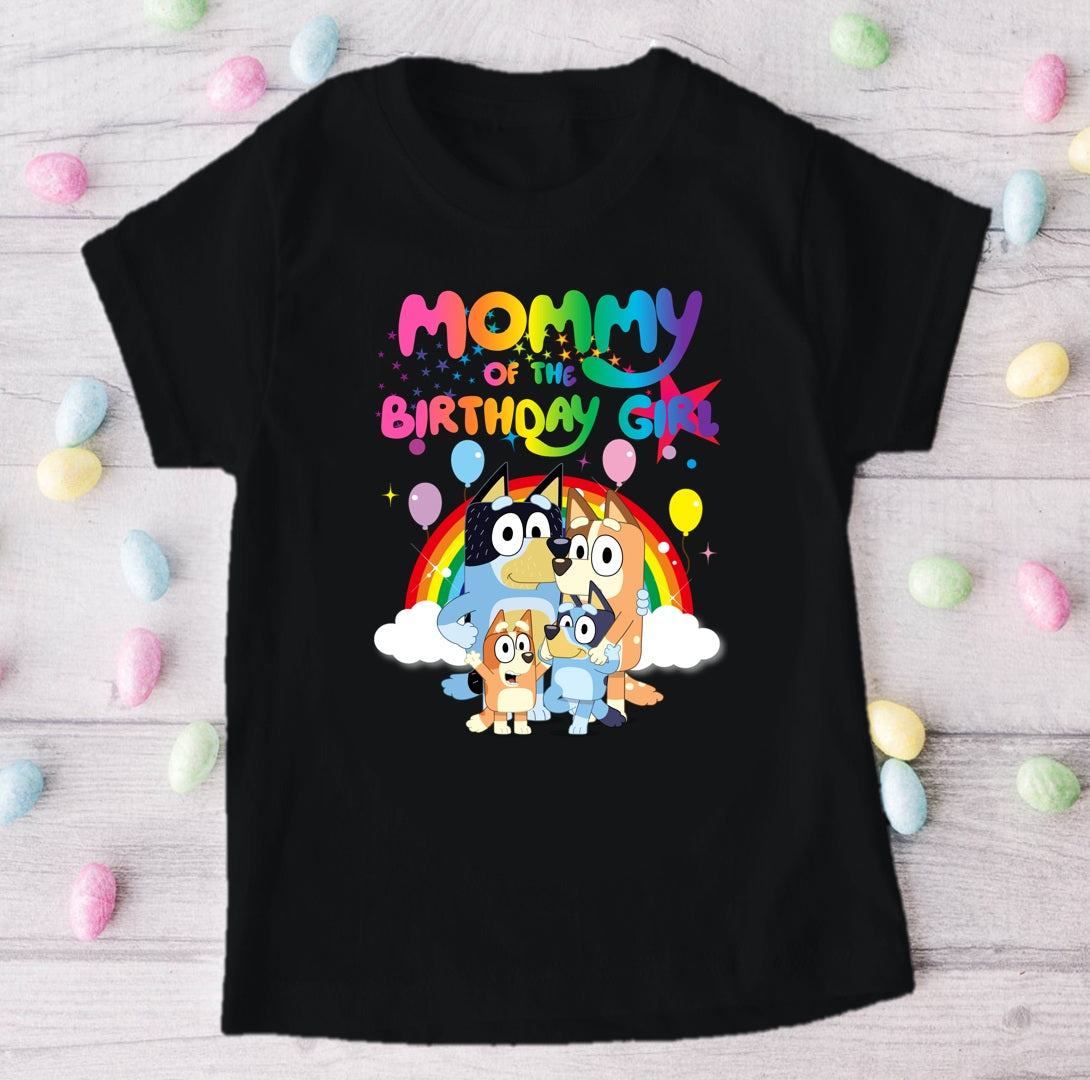 Bluey and Bingo Hug Personalized Custom Black Family T-Shirt or Onesie Pack Theme Cake Smash Birthday Party