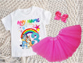 Bluey and Bingo Hug Tutu Set Girls Personalized Custom Hot Pink 3 Layer Tutu Outfit Dress Theme Cake Smash Birthday Party