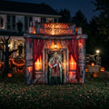 Massive 8-Foot-Tall Slaughterhouse Colossal Multi-Tiered Halloween Yard Inflatable Scene Decor Prop