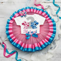 Blue's Clues and Magenta Tutu Set Girls Personalized Custom Pink Blue Ribbon Sewn Trim Tutu Outfit Dress Theme Cake Smash Birthday Party