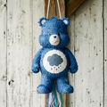 Premium Handmade 30-Inch Care Bears Grumpy Character Pull-String Piñata Table Decor Party Centerpiece