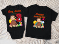 Curious George Personalized Custom Black Family T-Shirt or Onesie Pack Theme Cake Smash Birthday Party