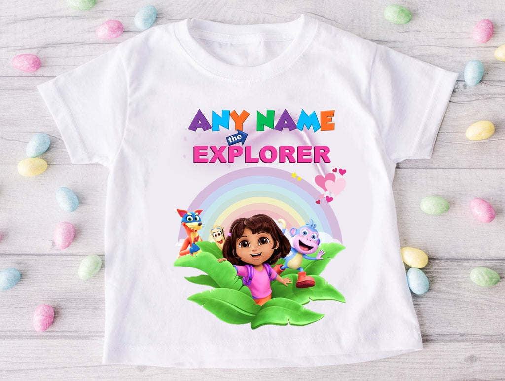 Dora the Explorer Tutu Set Girls Personalized Custom Hot Pink Blue Pur – Personalizee
