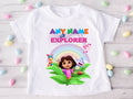 Dora the Explorer Personalized Custom White T-Shirt or Onesie Theme Cake Smash Party