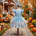 Descendants Chloe Girls' Deluxe Sparkle Tutu Party Costume Dress Set with Matching Headband Halloween Birthday Pageant