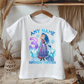 Frozen Princess Anna Personalized Custom White T-Shirt or Onesie Theme Cake Smash Birthday Party