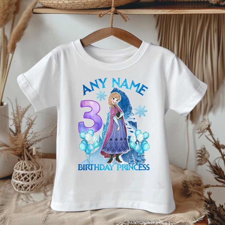 Frozen Princess Anna Tutu Set Girls Personalized Custom Light Purple Tutu Outfit Dress Theme Cake Smash Birthday Party