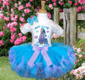 Frozen Princess Anna Tutu Set Girls Personalized Custom Blue Light Purple Knots Tutu Outfit Dress Theme Cake Smash Party