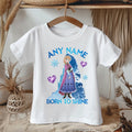 Frozen Princess Anna Personalized Custom White T-Shirt or Onesie Theme Cake Smash Party