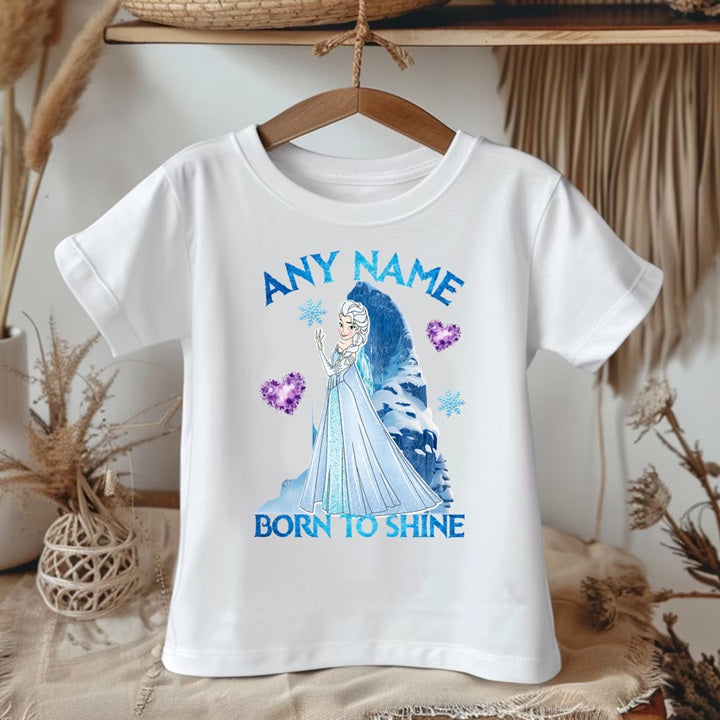 Frozen Princess Elsa Tutu Set Girls Personalized Custom Blue Tutu Outfit Dress Theme Cake Smash Party