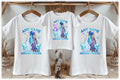 Frozen Princess Anna Elsa Personalized Custom White Family T-Shirt or Onesie Pack Theme Cake Smash Birthday Party