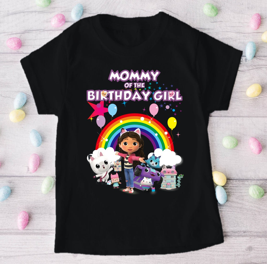 Gabby's Dollhouse Kitties Personalized Custom Black Family T-Shirt or Onesie Pack Theme Cake Smash Birthday Party