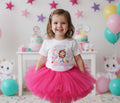 Gabby's Dollhouse Tutu Set Girls Personalized Custom Hot Pink Tutu Outfit Dress Theme Cake Smash Birthday Party