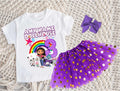 Gabby's Dollhouse Kitties Tutu Set Girls Personalized Custom Purple Gold Polka Dots Tutu Outfit Dress Theme Cake Smash Birthday Party