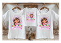 Gabby's Dollhouse Personalized Custom White Family T-Shirt or Onesie Pack Theme Cake Smash Birthday Party