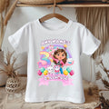 Gabby's Dollhouse Personalized Custom White T-Shirt or Onesie Theme Cake Smash Birthday Party
