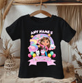 Gabby's Dollhouse Personalized Custom Black T-Shirt or Onesie Theme Cake Smash Birthday Party