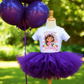 Gabby's Dollhouse Tutu Set Girls Personalized Custom Purple Tutu Outfit Dress Theme Cake Smash Party