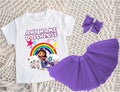 Gabby's Dollhouse Kitties Tutu Set Girls Personalized Custom Purple 3 Layer Tutu Outfit Dress Theme Cake Smash Party