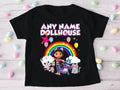Gabby's Dollhouse Kitties Personalized Custom Black T-Shirt or Onesie Theme Cake Smash Party