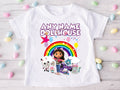 Gabby's Dollhouse Kitties Personalized Custom White T-Shirt or Onesie Theme Cake Smash Party