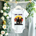 Godzilla and Kong Personalized Custom White T-Shirt or Onesie Theme Cake Smash Party