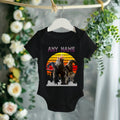 Godzilla and Kong Personalized Custom Black T-Shirt or Onesie Theme Cake Smash Party