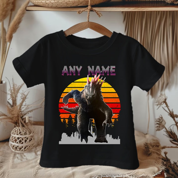 Godzilla Personalized Custom Black T-Shirt or Onesie Theme Cake Smash Party