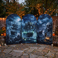 7.2ft Ghost Ship / Pirate's Curse Theme Halloween Arch Fabric Backdrop Cover - Multi-Panel Event Backdrop Decor Prop