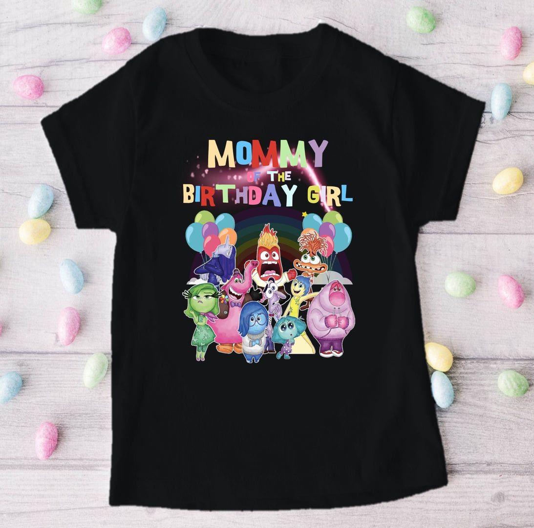Inside Out Personalized Custom Black Family T-Shirt or Onesie Pack Theme Cake Smash Birthday Party