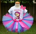 Masha Tutu Set Girls Personalized Custom Hot Pink Blue Purple Tutu Outfit Dress Theme Cake Smash Party
