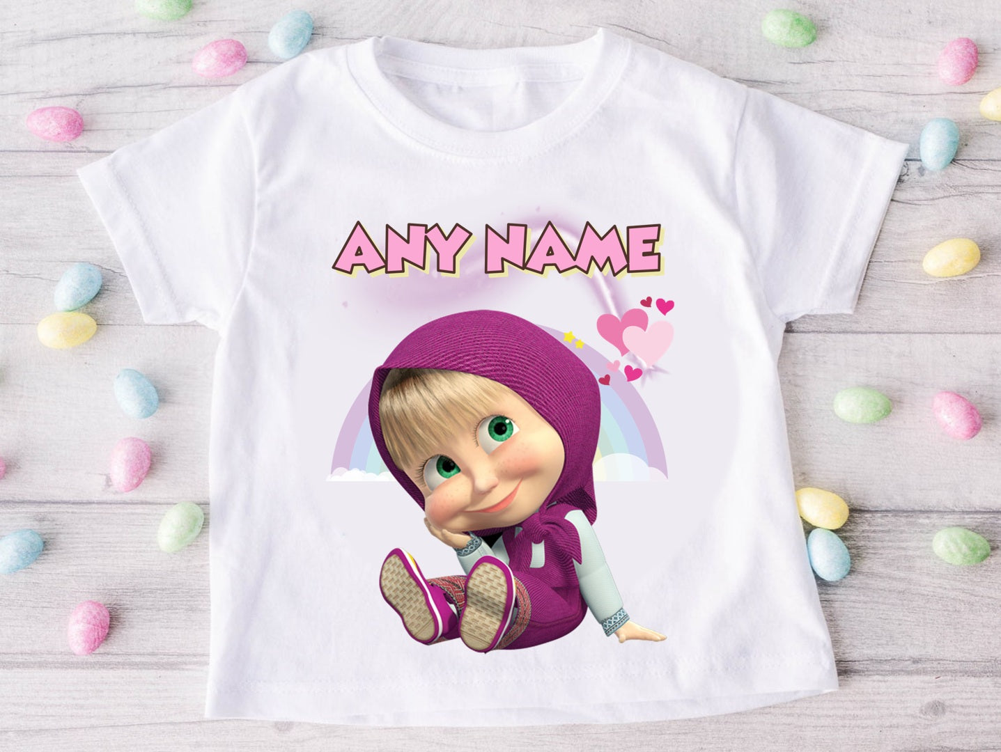 Masha Tutu Set Girls Personalized Custom Rainbow Tutu Outfit Dress Theme Cake Smash Party