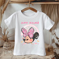 Minnie Mouse Personalized Custom White T-Shirt or Onesie Theme Cake Smash Party