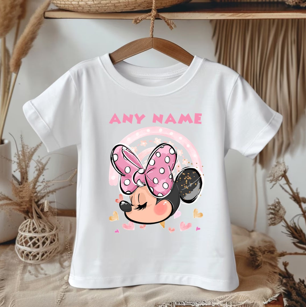 Minnie Mouse Tutu Set Girls Personalized Custom Hot Pink Black Knots Tutu Outfit Dress Theme Cake Smash Party
