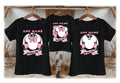 Minnie Mouse Ears Pink Bow Personalized Custom Black Family T-Shirt or Onesie Pack Theme Cake Smash Birthday Party