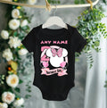 Minnie Mouse Ears Pink Bow Personalized Custom Black T-Shirt or Onesie Theme Cake Smash Birthday Party