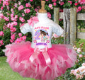 Monsters Inc Boo Tutu Set Girls Personalized Custom Hot Pink Soft Pink Knots Tutu Outfit Dress Theme Cake Smash Birthday Party