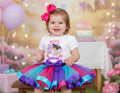 Monsters Inc Boo Tutu Set Girls Personalized Custom Hot Pink Blue Purple Ribbon Tutu Outfit Dress Theme Cake Smash Birthday Party