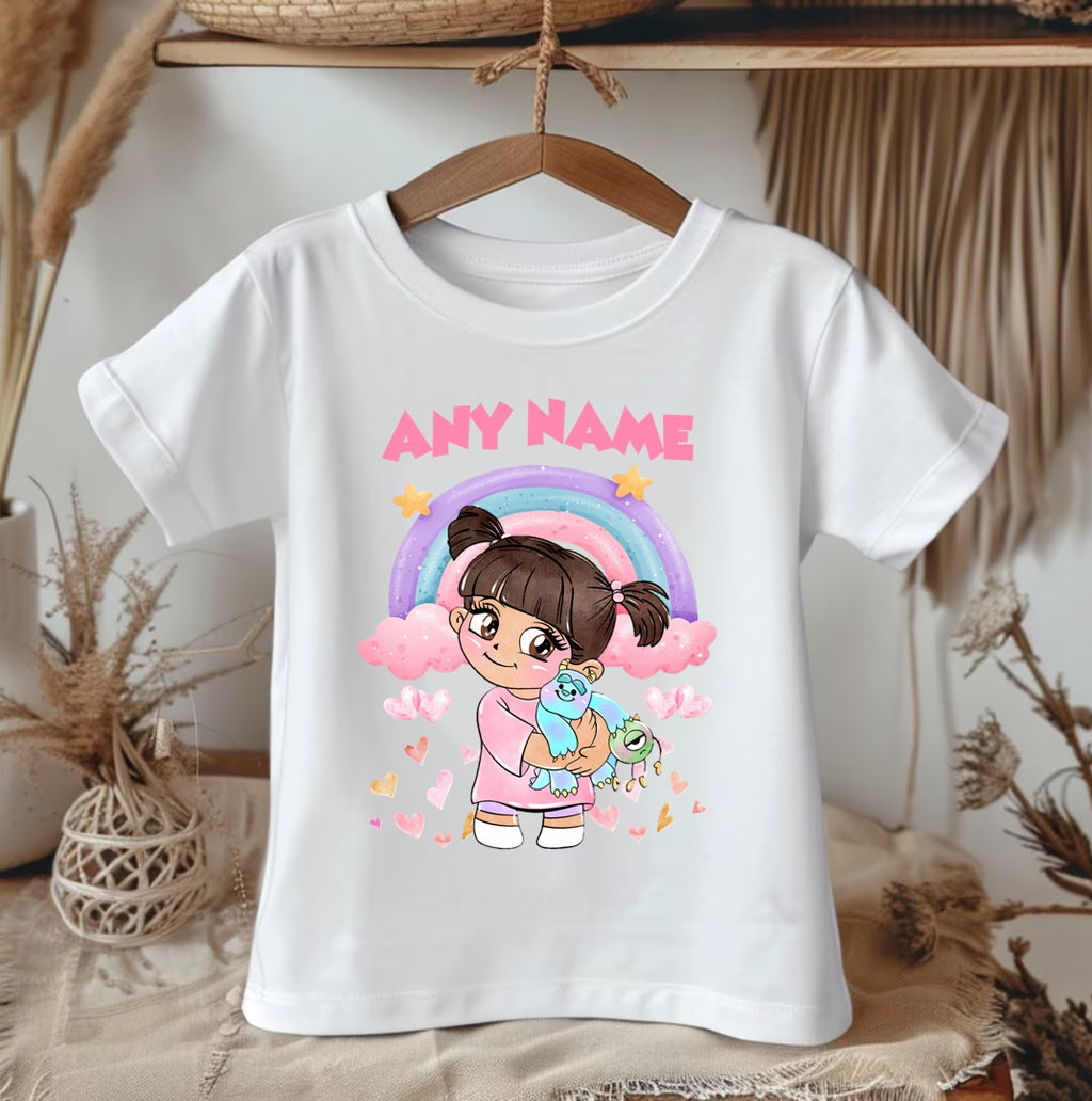 Monsters Inc Boo Tutu Set Girls Personalized Custom Pink White Polka Dots Tutu Outfit Dress Theme Cake Smash Party
