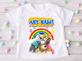 Pupstruction Personalized Custom White T-Shirt or Onesie Theme Cake Smash Party