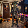 6' Animated Ghost Ship / Pirate's Curse The Undead Captain Figure Music Lights Motion Sensor Halloween Home Decor Accent Yard Prop
