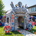 Rescue Robot Mech Theme Premium 10' x 10' Birthday House Inflatable Blow Up Walk-Through Archway Experience Decor Prop