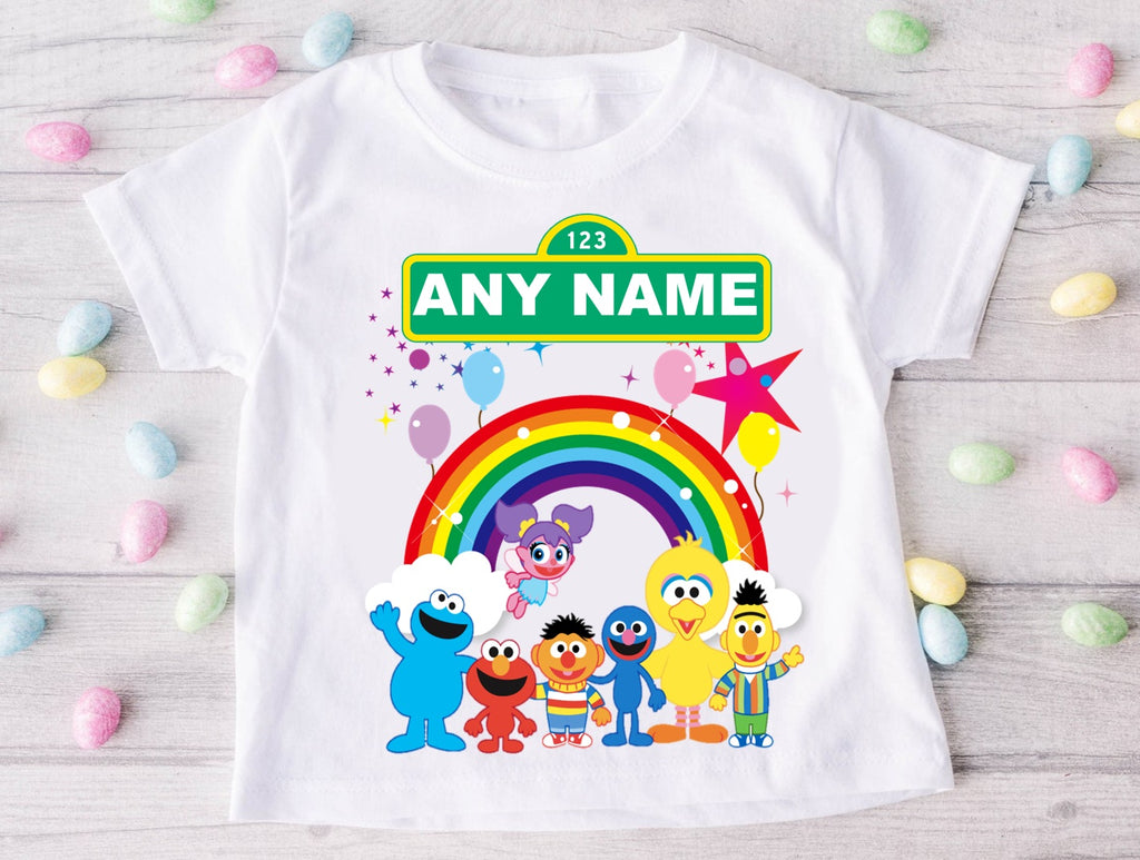 Sesame Street Chibi Cute Tutu Set Girls Personalized Custom Rainbow Tutu Outfit Dress Theme Cake Smash Party