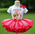 Sonic the Hedgehog Amy Rose Tutu Set Girls Personalized Custom Hot Pink Red Ribbon Sewn Trim Tutu Outfit Dress Theme Cake Smash Party