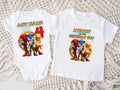 Sonic the Hedgehog Tails Knuckles Personalized Custom White Family T-Shirt or Onesie Pack Theme Cake Smash Birthday Party