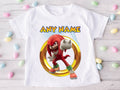 Sonic the Hedgehog Knuckles Personalized Custom White T-Shirt or Onesie Theme Cake Smash Party