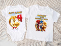 Sonic the Hedgehog Tails Personalized Custom White Family T-Shirt or Onesie Pack Theme Cake Smash Birthday Party